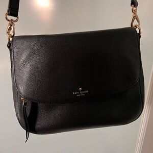 Kate Spade Black Leather Shoulder Bag